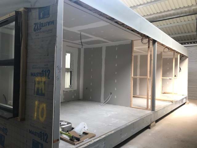 The modular housing scheme on Stephenson St will provide twelve two-bedroom apartments, all for affordable rent