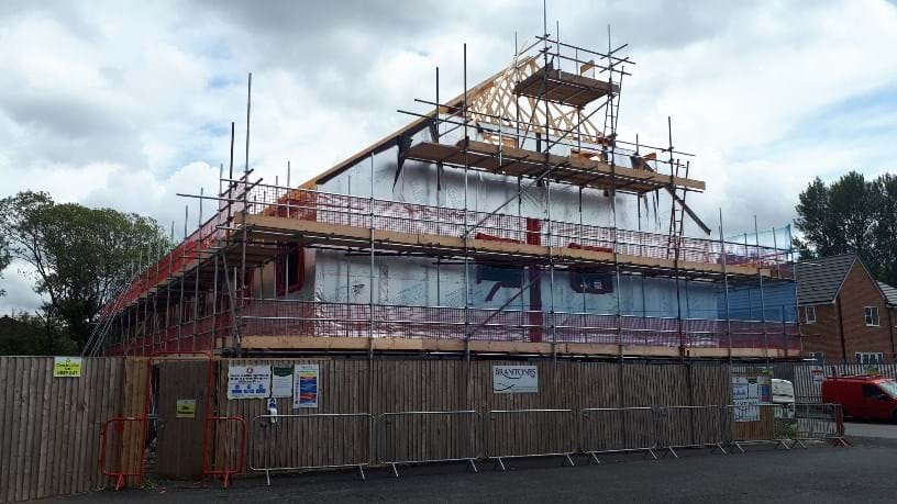 Our latest housing development in Royton has reached an important milestone this week, with our High Barn Phase 2 roof nearing completion.