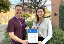 Pete Saville & Nicole Stonier With The SHIFT Award