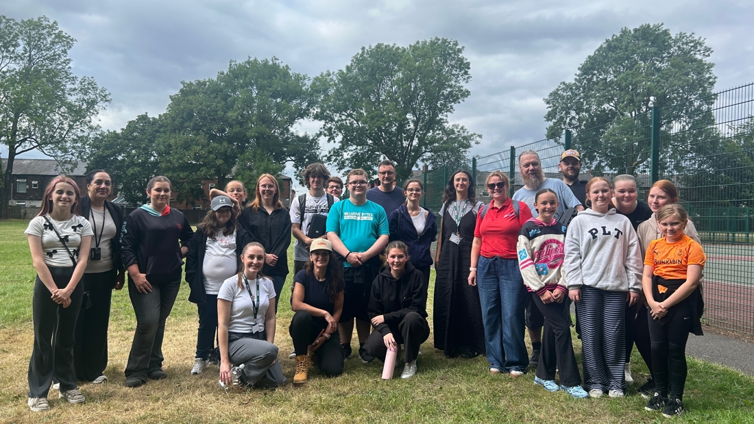Back L To R Ghazalla Iqbal FCHO, Dawn Fox Full Circle, Kevin Field FCHO, Freya Binnie Ridge, Rebecca Drake Full Circle, Andy Powell Inclusive Bytes, Alex Harvey. Front L To R Chloe Melvin Ridge, L