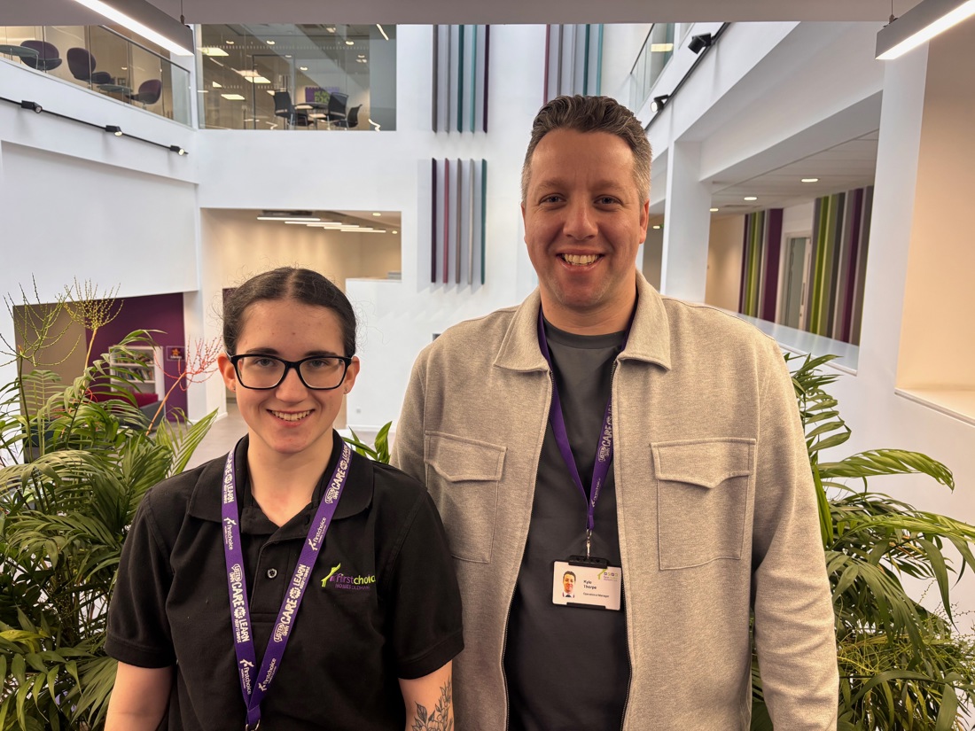 (L R) Alisha Carr, Apprentice Joiner And Kyle Thorpe, Operational Manager