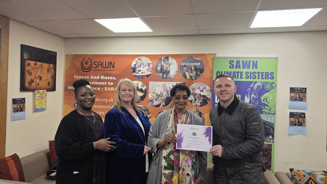 Left To Right Rose Ssali, Audrey Murphy, Gloria Mckinley (Aka Mama Norma) And Zack Grimes