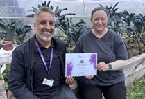 Imran Ahmed, FCHO Neighbourhood Coordinator And Mel Kershaw, Volunteer At Local Food First
