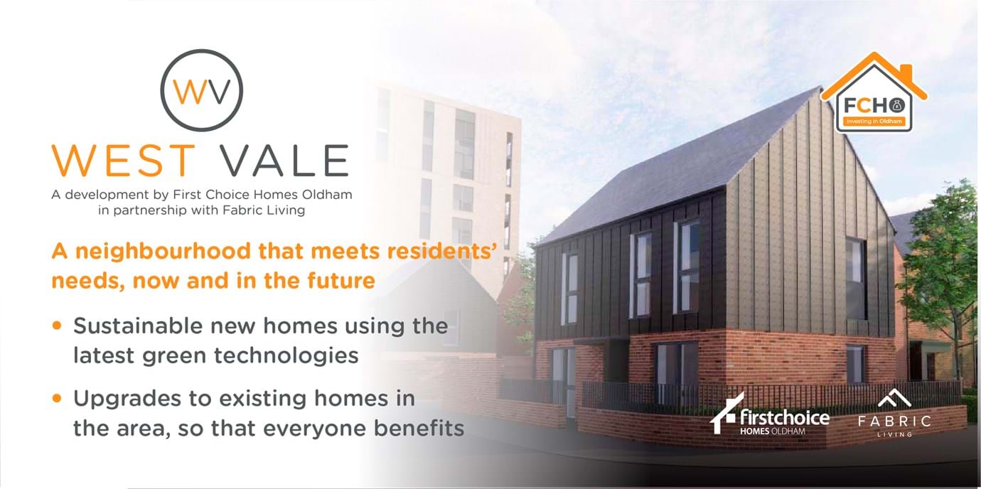 West Vale will be a sustainable development and our teams looking after the new build and regeneration work are considering a variety of factors in their plans - from energy consumption and carbon emissions to waste management, biodiversity and more.