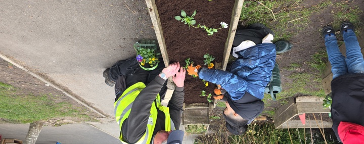 Background Image - Colleagues visit Richmond Academy to teach pupils 'no dig gardening'
