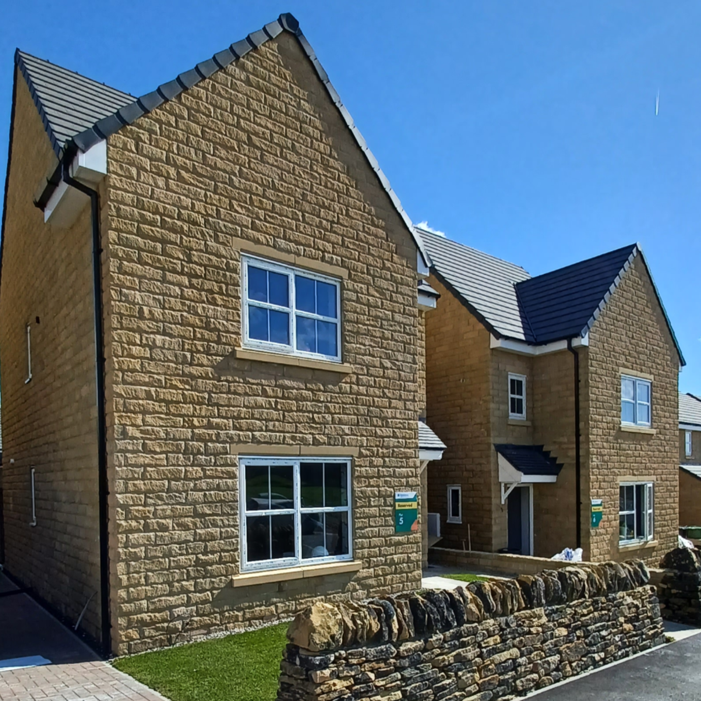 Shared ownership homes at the Castle View development in Kirklees