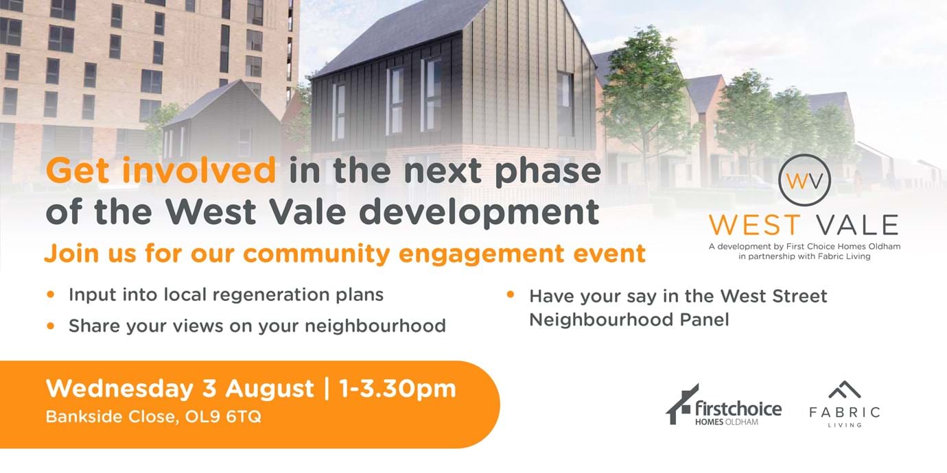 We're hosting another West Vale community engagement event on Wednesday 3 August. Come down and get involved!