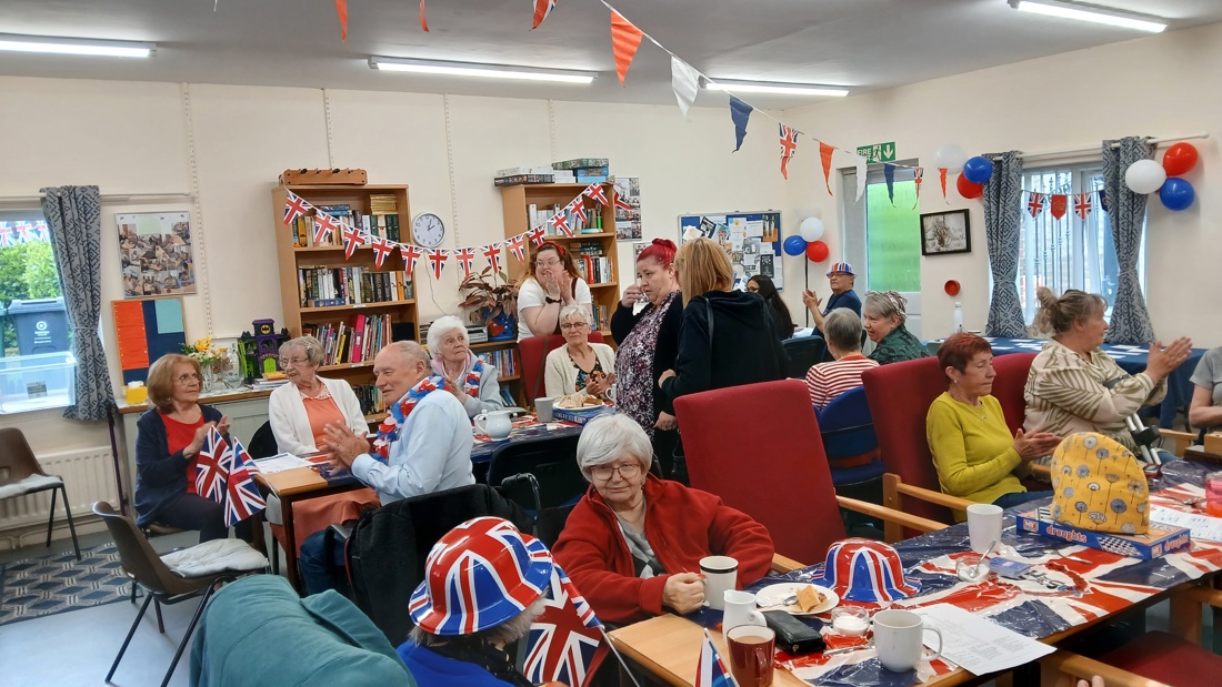 Residents At Tensing Street Community Centre VE Day