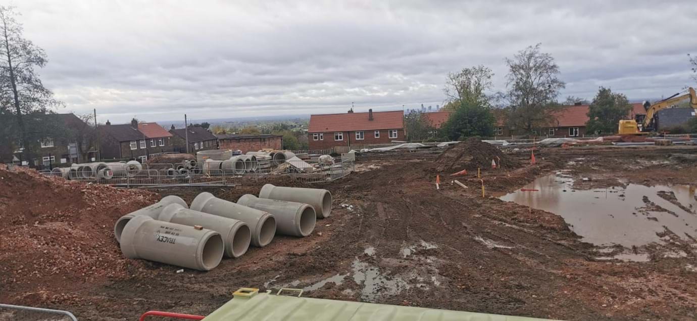 Work has begun at our Tanners Fold development in Fitton Hill. 24 three-bedroom homes are due for completion in March 2023