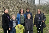Left To Right Tanisha Rigby FCHO, Amy Thwaites And Her Children, Naomi Martin Smith FCHO