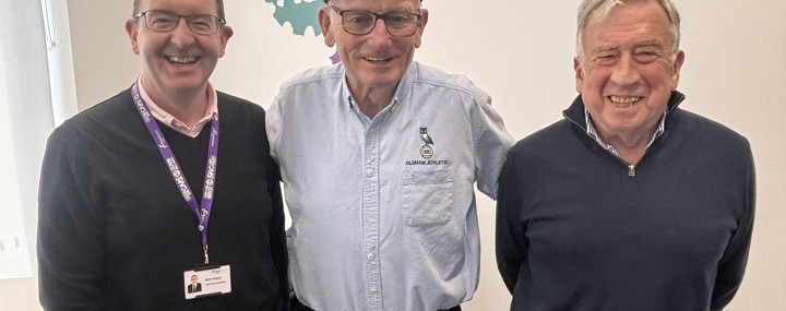Background Image - Oldham Athletic owner Frank Rothwell visited us to raise awareness of prostate cancer