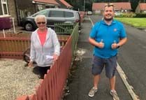 Resident Hilda Muffett (Left) With Graham Rogers, Salvation Army