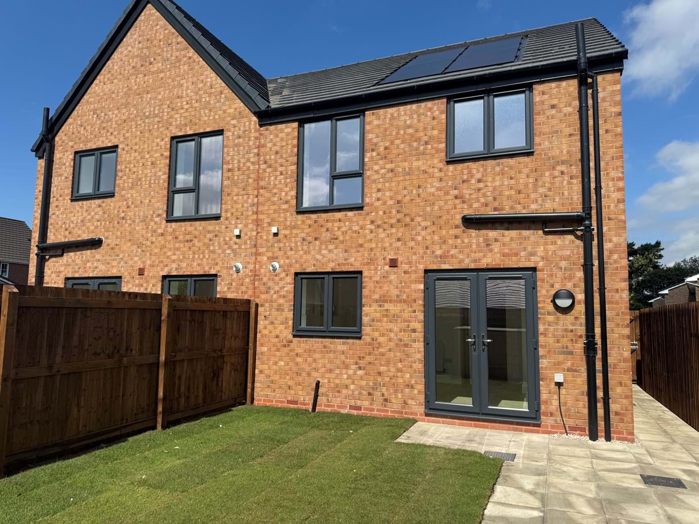 Image of the rear of a house at the Mossylea Close development.