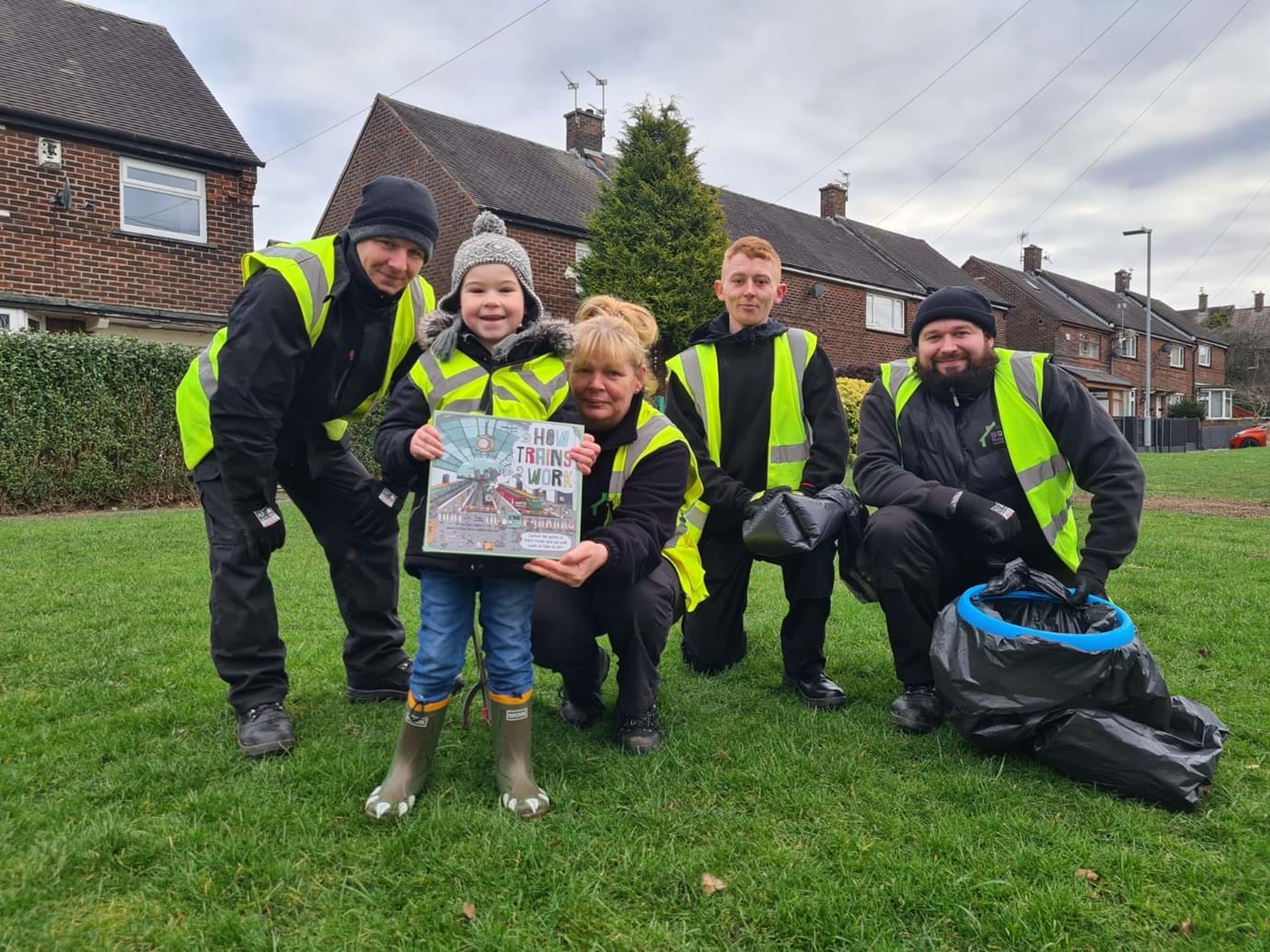 Here’s superstar, Thomas Stewart, being presented with a special prize by our Neighbourhood Care team for all his hard work litter picking in South Chadderton.