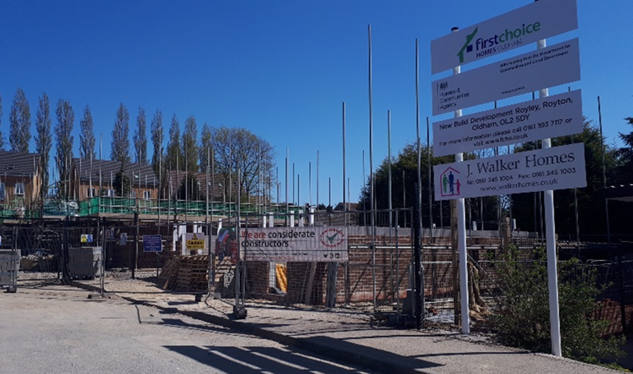 FCHO has worked with local development partner J Walker Homes to deliver 15 new homes in Royton.