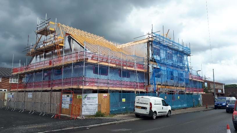 Our latest housing development in Royton has reached an important milestone this week, with our High Barn Phase 2 roof nearing completion.