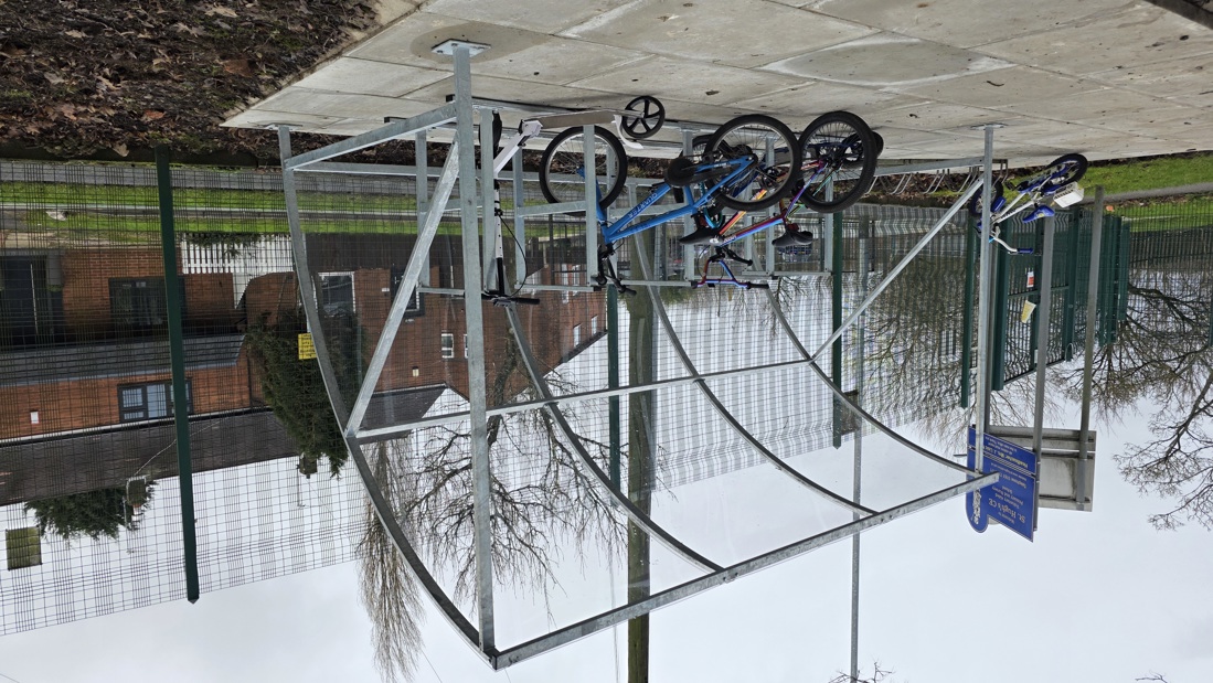 St Hugh's After Bike Shelter 2