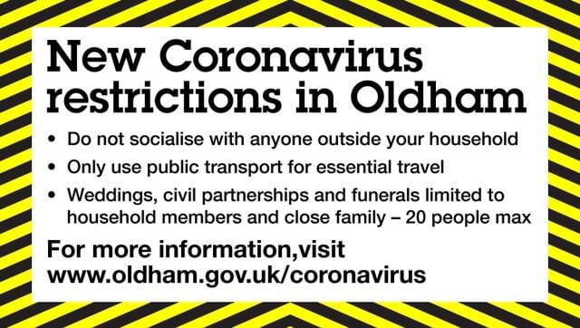 New Coronavirus Restrictions In Oldham 24 08 20 (2)